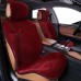Накидки из искусственного меха на сиденья автомобиля Короткий ворс (Комплект из 2 шт) Красные Фото