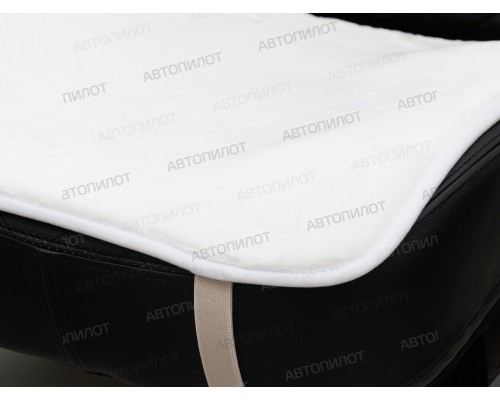 Накидки на сиденье Квадрат 50х50 см (Комплект из 2 шт) Белые Фото