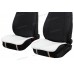 Накидки на сиденье Квадрат 50х50 см (Комплект из 2 шт) Белые Фото