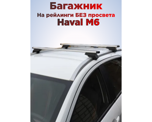 Багажник на крышу Haval M6 (2021-2026) на рейлинги Фото
