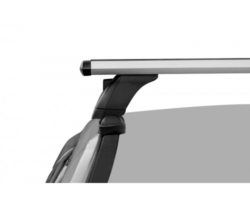 Багажник на крышу 3 LUX (Крыловидные дуги) 110 см для Opel Corsa D хэтчбек 2006-2014 г.в. Фото
