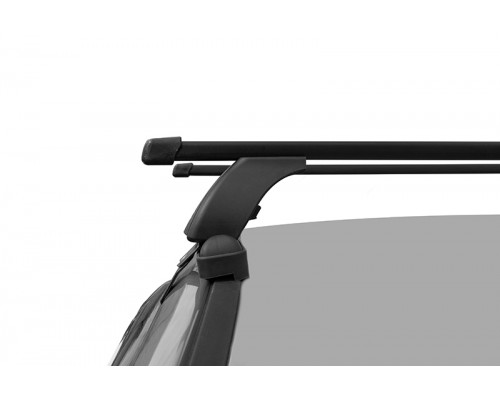Багажник на крышу LUX (Прямоугольные дуги Сталь) 120 см для Hyundai Accent 2006 Фото