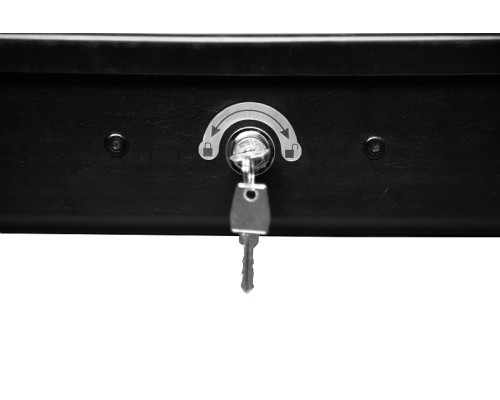 Бокс на крышу LUX IRBIS 150 серый матовый 310L (Двухстороннее открытие) (1500х760х355) (арт. 600785)