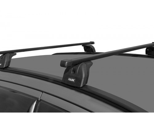 Багажник на крышу LUX с дугами 1,3м прямоуг. в пластике для Mitsubishi ASX 2010-..., с интегр. рейл. Фото
