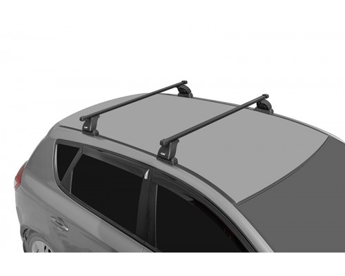Багажник на крышу LUX (Прямоугольные дуги Сталь) 120 см для со штатным местом 965 для Mazda CX-9 I (2006-2016) Кроссовер без рейлингов Фото