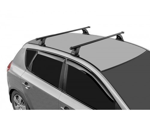 Багажник на крышу 3 LUX (Прямоугольные дуги Сталь) 120 см для Hyundai i30 III (2017-2023) Хэтчбек Фото