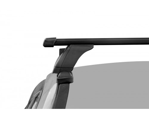 Багажник на крышу 3 LUX (Прямоугольные дуги Сталь) 120 см для Kia Ceed I (2006-2012) Хэтчбек Фото