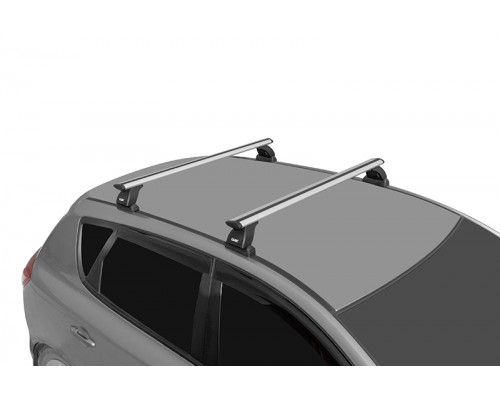 Багажник на крышу LUX (Крыловидные дуги) 110 см для со штатным местом 965 для Mazda 2 II (DE) (2007-2014) Хэтчбек Фото