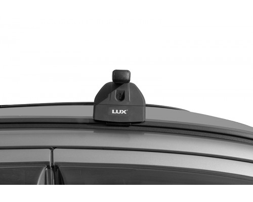Багажник на крышу LUX (Прямоугольные дуги Сталь) 120 см для Kia Soul II 2013-2014 г.в. с интегр. рейл. Фото