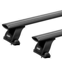 Багажник на крышу "LUX" с дугами 1,2м аэро-трэвэл (82мм) черными для Kia Pro Ceed Coupe 2007-... г.в.