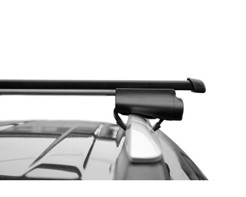 Багажник на рейлинги с просветом LUX БЭЛТ (Прямоугольные дуги Сталь) 120 см Фото