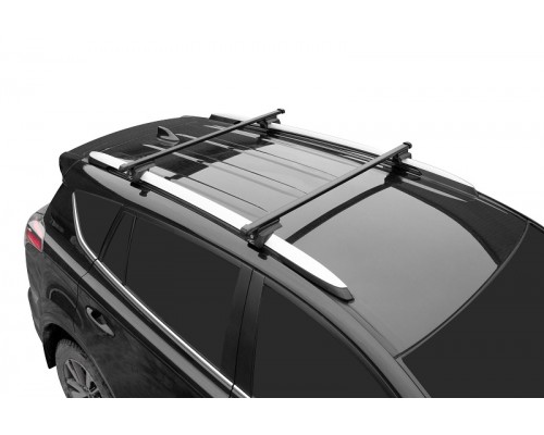 Багажник на крышу LUX ЭЛЕГАНТ (Прямоугольные дуги Сталь) 130 см а/м с рейлингами Фото