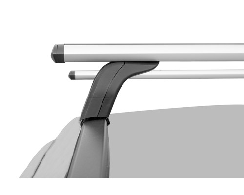 Багажник на крышу 2 LUX (Крыловидные дуги) 110 см для Kia Ceed III Universal 2018-... г.в. с интегр. рейл. Фото