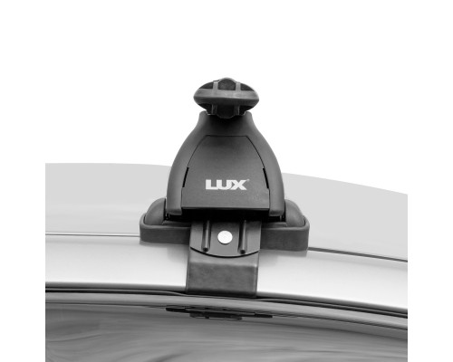Багажник на крышу LUX (Аэродинамические дуги) 130 см для Hyundai Santa Fe 2012-... г.в. без рейлингов Фото