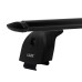 Багажник на крышу 2 LUX (Крыловидные дуги) 110 см черными для Cherry Tiggo 7 pro с интегр. рейл. Фото