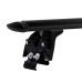 Багажник на крышу 2 LUX (Крыловидные дуги) 110 см черными для Cherry Tiggo 7 pro с интегр. рейл. Фото