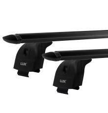 Багажник на крышу 2 "LUX" (Крыловидные дуги) 110 см черными для Cherry Tiggo 7 pro с интегр. рейл.