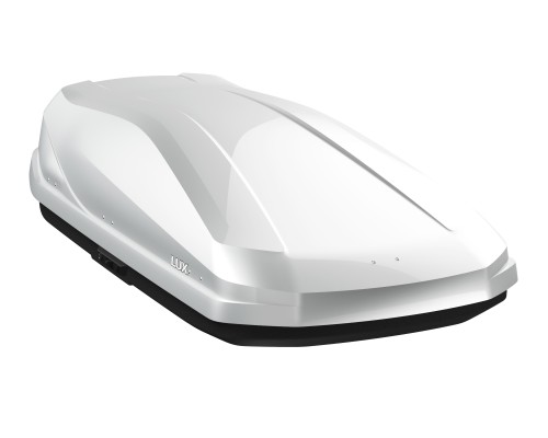 Бокс на крышу LUX IRBIS 175 белый глянцевый 450L (Двухстороннее открытие) (1750х850х400) (арт. 791033)