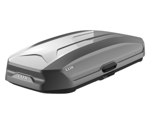 Бокс на крышу LUX TAVR 197 серый глянцевый 520L (Двухстороннее открытие) (1970х890х400) (арт. 791972)