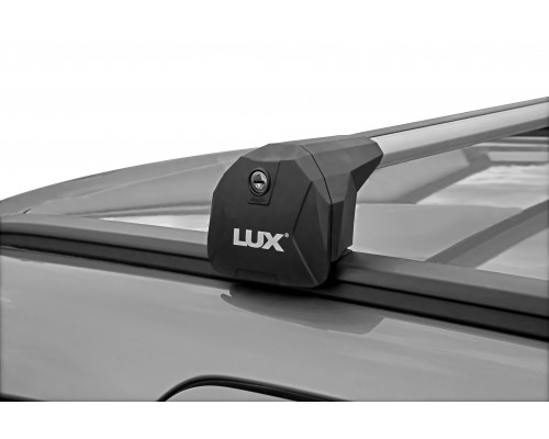 Багажник для а/м с интегрированными рейлингами LUX SCOUT с серебристыми дугами 110 см Артикул 601171 Фото