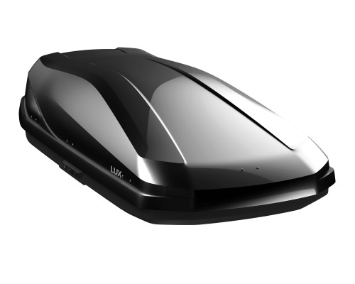 Бокс на крышу LUX IRBIS 175 черный глянцевый 450L (Двухстороннее открытие) (1750х850х400) (арт. 791019)