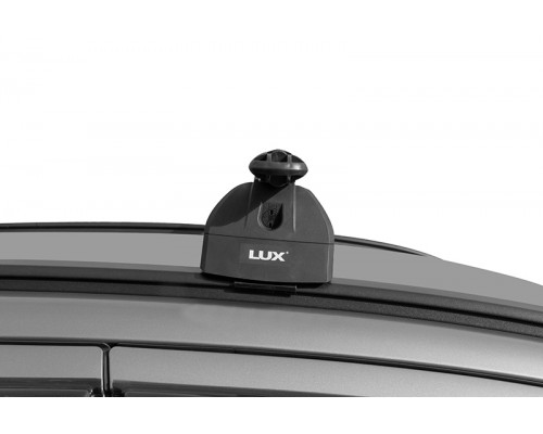 Багажник на крышу 2 LUX (Аэродинамические дуги) 120 см для Kia Soul III 2019-... г.в. с интегр. рейл. Фото