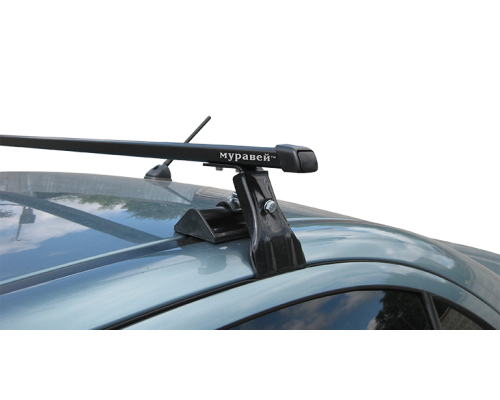 Багажник Муравей Д-1 универсальный на иномарки (Прямоугольные дуги Сталь) 120 см Фото