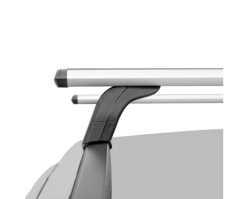 Багажник на крышу 2 LUX (Крыловидные дуги) 110 см для Cherry Tiggo 8 pro с интегр. рейл. Фото