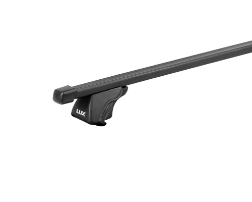 Багажник на крышу LUX КЛАССИК (Прямоугольные дуги Сталь) 120 см для с рейлингами Фото