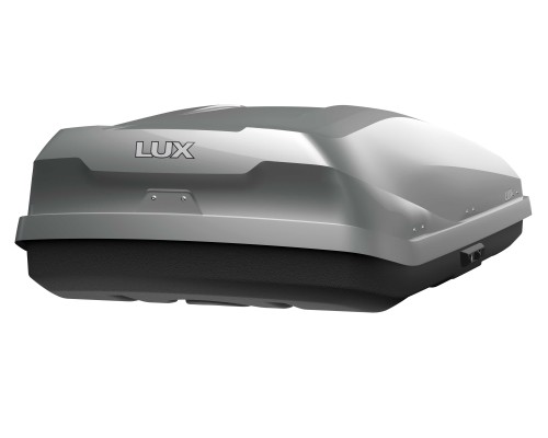 Бокс на крышу LUX IRBIS 175 серый глянцевый 450L (Двухстороннее открытие) (1750х850х400) (арт. 791026)
