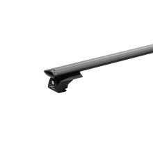 Багажник на крышу LUX ЭЛЕГАНТ с дугами 1,3м аэро-трэвэл (82мм) черными для с рейлингами