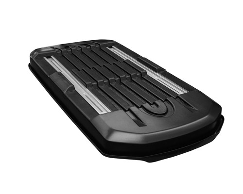 Бокс на крышу LUX IRBIS 206 серый глянцевый 470L (Двухстороннее открытие) (2060х750х360) (арт. 794218)