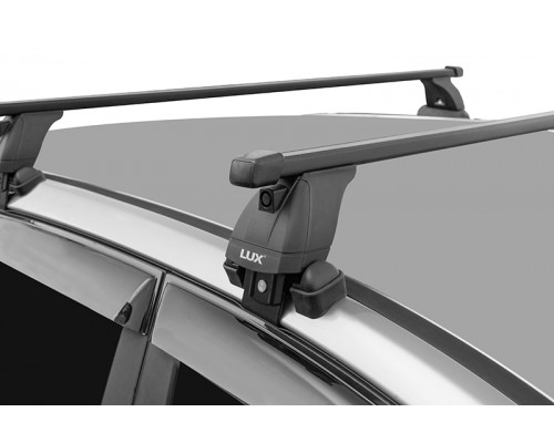 Багажник на крышу 3 LUX (Прямоугольные дуги Сталь) 120 см для Hyundai Sonata VIII 2019-... г.в. Фото