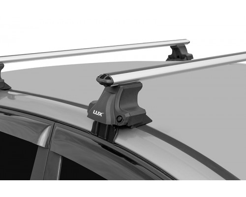 Багажник на крышу D-LUX 1 для Honda Jazz (2008-2014) хэтчбек (Аэродинамические дуги) 120см Фото