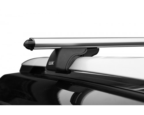 Багажник на рейлинги LUX Классик для Lifan X60 (2011-2022) / Лифан Х60 (Аэродинамические дуги) 120 см Фото
