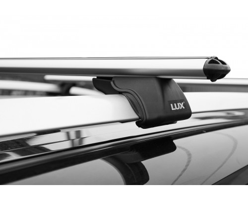 Багажник на рейлинги LUX Классик для Daewoo Matiz 3 (2009-2016)  / Дэу Матиз (Аэродинамические дуги) 120 см Фото
