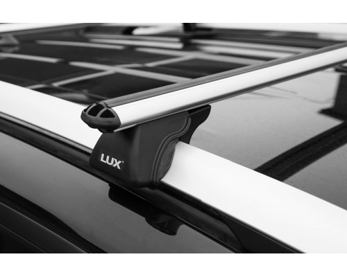 Багажник на рейлинги LUX Классик для Ford Mondeo 4 (2006-2014) универсал / Форд Мондео 4 (Аэродинамические дуги) 120 см Фото