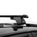 Багажник на рейлинги с просветом Lux для Suzuki Ignis HT (2000-2006) хэтчбек (Прямоугольные дуги Сталь) 1,2м Фото