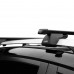 Багажник на рейлинги с просветом Lux для Toyota Hilux 8 (2015-2022) пикап (Прямоугольные дуги Сталь) 1,3м Фото
