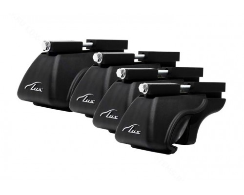 Багажник на рейлинги с просветом Lux для Opel Combo PCMA (2020-2022) (Прямоугольные дуги Сталь) 1,3м Фото
