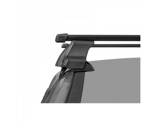 Багажник на крышу D-LUX 1 для Chery QQ6 1 поколение (2006-2010) хэтчбек (Прямоугольные дуги Сталь) Фото