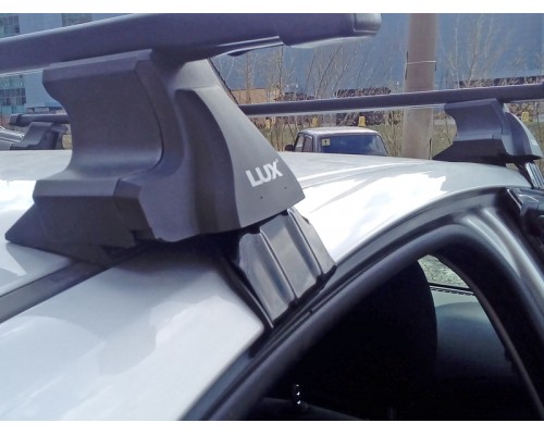 Багажник на крышу D-LUX 2 для Audi A4 B8 (2007-2015) седан (Прямоугольные дуги Сталь) Фото