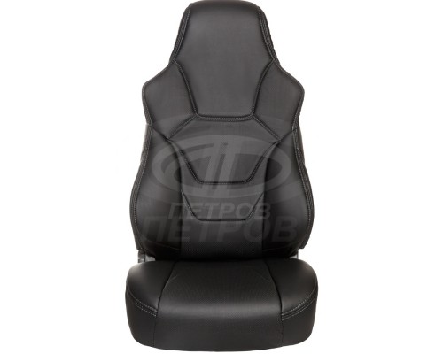 Чехлы на сиденья из экокожи Recaro Sport для ВАЗ (Лада) 2110 Черные Фото