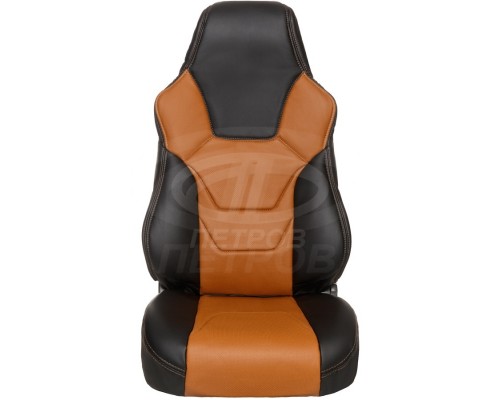 Универсальные чехлы из экокожи R.SPORT S; Черный-Фокс; / Комплект на весь салон Фото