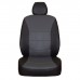 Чехлы на сиденья из экокожи Орегон для Опель Астра J (2010-2019) (Черно-Серые) Фото