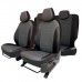 Чехлы на сиденья из экокожи Орегон для Опель Астра J (2010-2019) (Черно-Серые) Фото