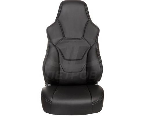 Чехлы на сиденья из экокожи R.SPORT для Хендай Солярис 2 / Hyundai Solsris II (2017-2023); Черный Фото