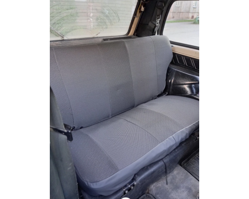 Чехлы для Нива 2121 (1977-2018) Экокожа+Жаккард Черный Фото