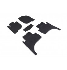 Резиновые коврики с высоким бортом для Mitsubishi L200 (кр. арабской сборки) 2015-н.в.