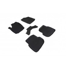 Резиновые коврики с высоким бортом для Volkswagen Polo Sedan V Glonass 2019-2020